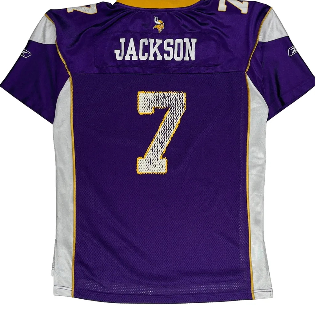 Minnesota Vikings Reebok Football Jersey - XL Purple Polyester - Image 7