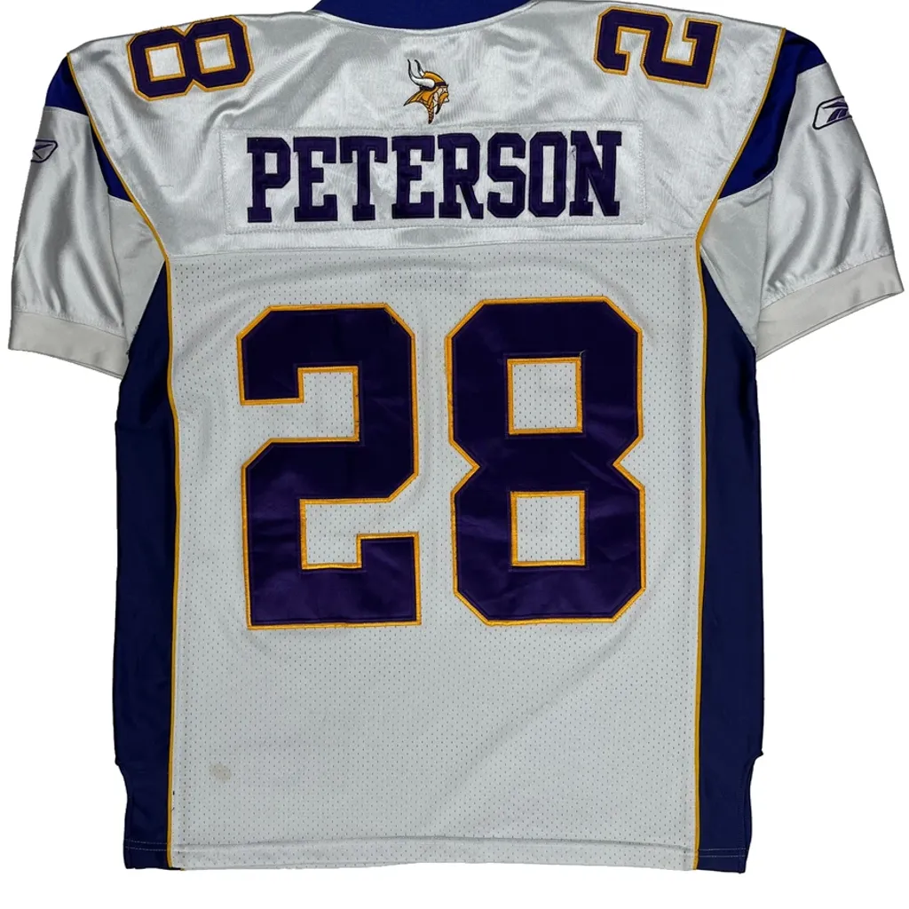 Minnesota Vikings Reebok Football Jersey - XL White Polyester - Image 6