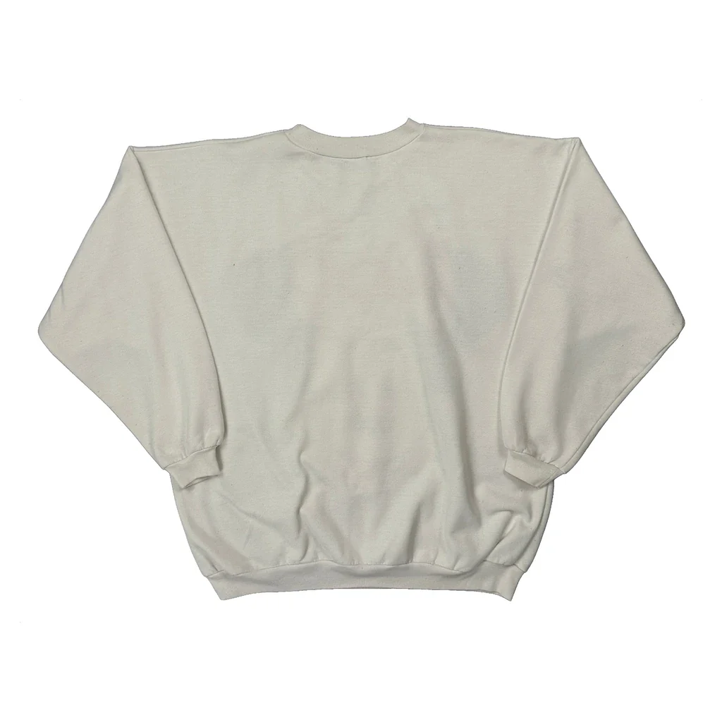 Minnie Mouse Disney Cartoon Sweatshirt - Large White Cotton - Image 2
