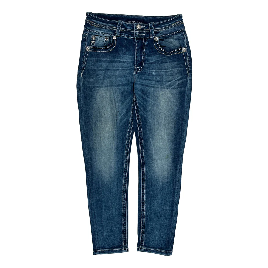 Miss Me Skinny Jeans - 28W UK 6 Blue Denim - Image 2