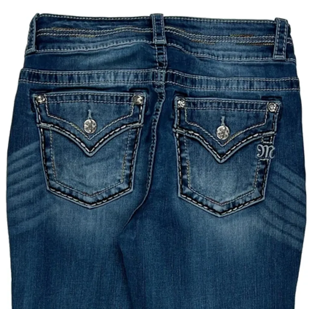 Miss Me Skinny Jeans - 28W UK 6 Blue Denim - Image 8