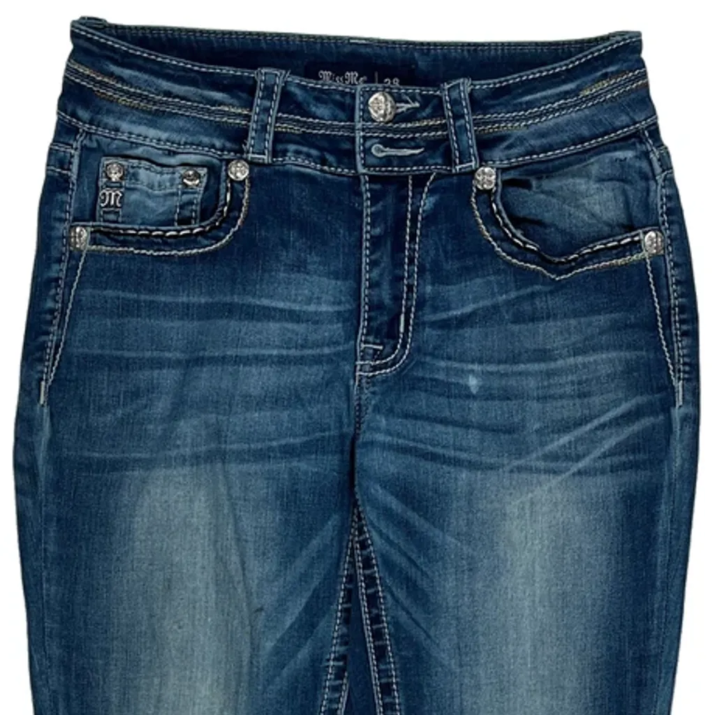 Miss Me Skinny Jeans - 28W UK 6 Blue Denim - Image 9