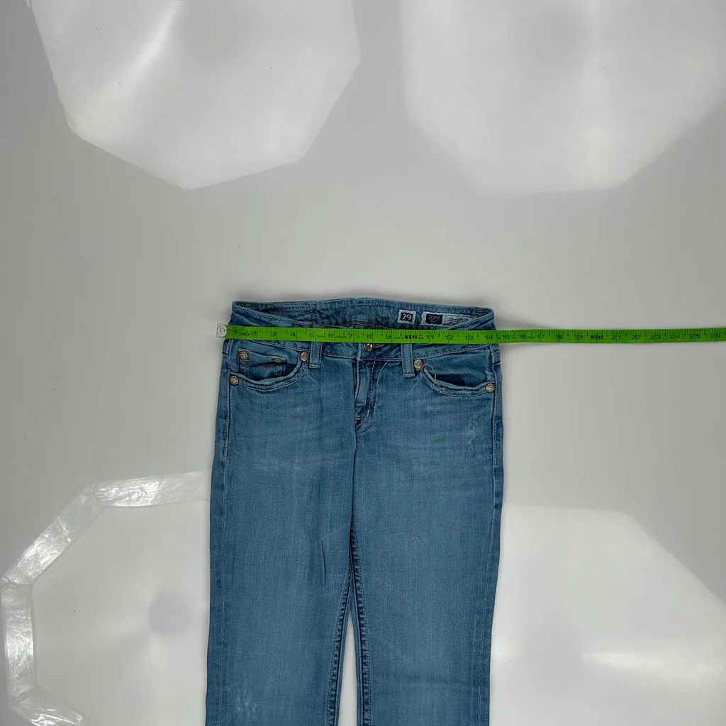 Miss Me Boot Cut Jeans - 29W UK 8 Blue Cotton - Image 3