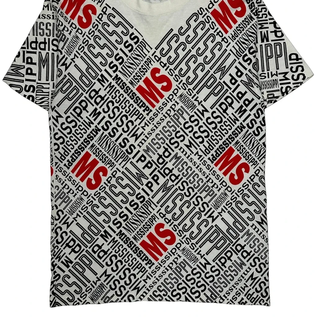 Mississippi Anvil Single Stitch T-Shirt - Large White Cotton - Image 5