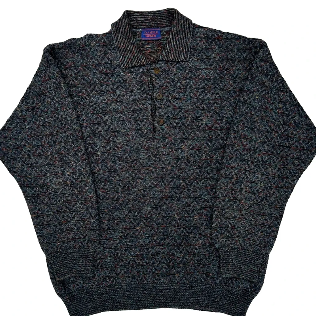 Missoni Sweater - Small Gray Wool Blend - Image 5