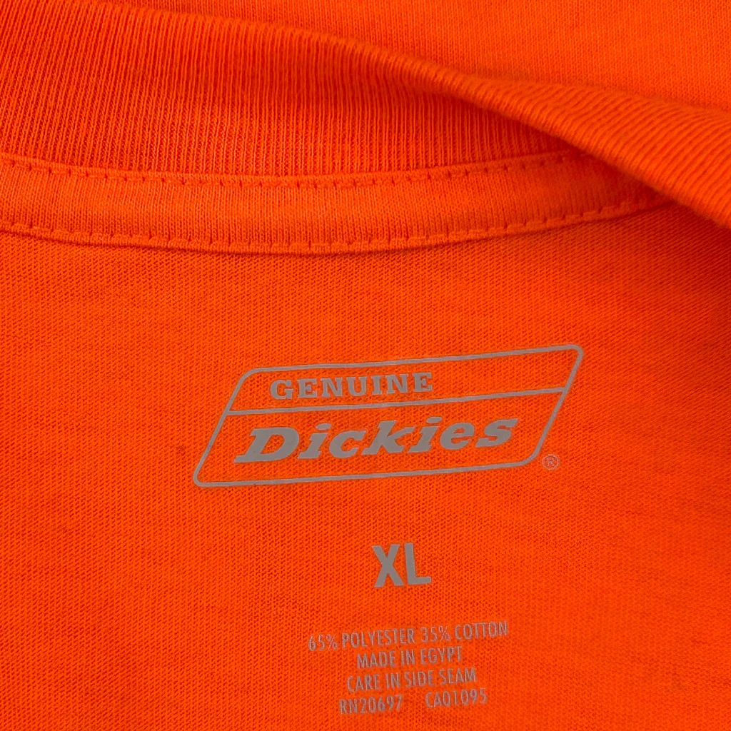 Missouri Dickies Long Sleeve T-Shirt - XL Orange Polyester Blend - Image 3