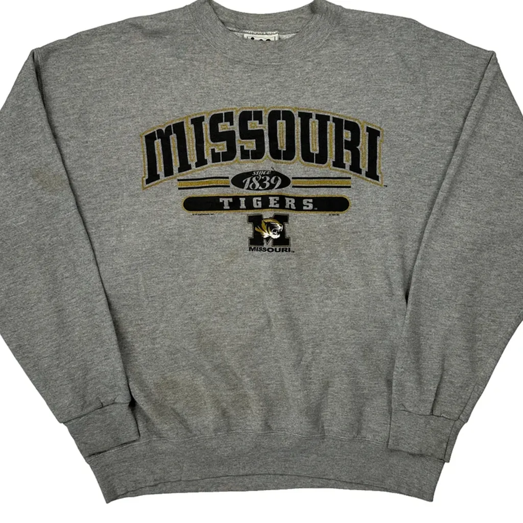 Missouri Tigers Lee Sport College Sweatshirt - XL Grey Cotton - Image 5