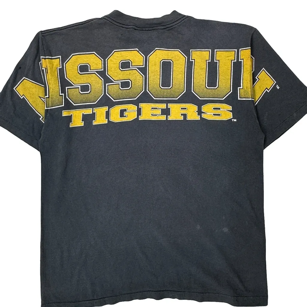 Missouri Tigers Wauldron Single Stitch T-Shirt - Large Black Cotton - Image 6