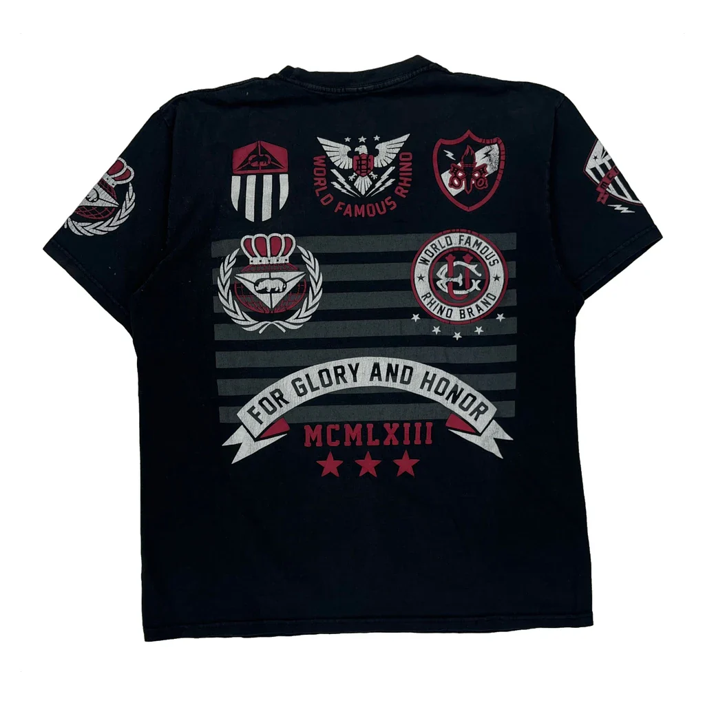 Mma Ecko Unltd Graphic T-Shirt - Large Black Cotton - Image 2