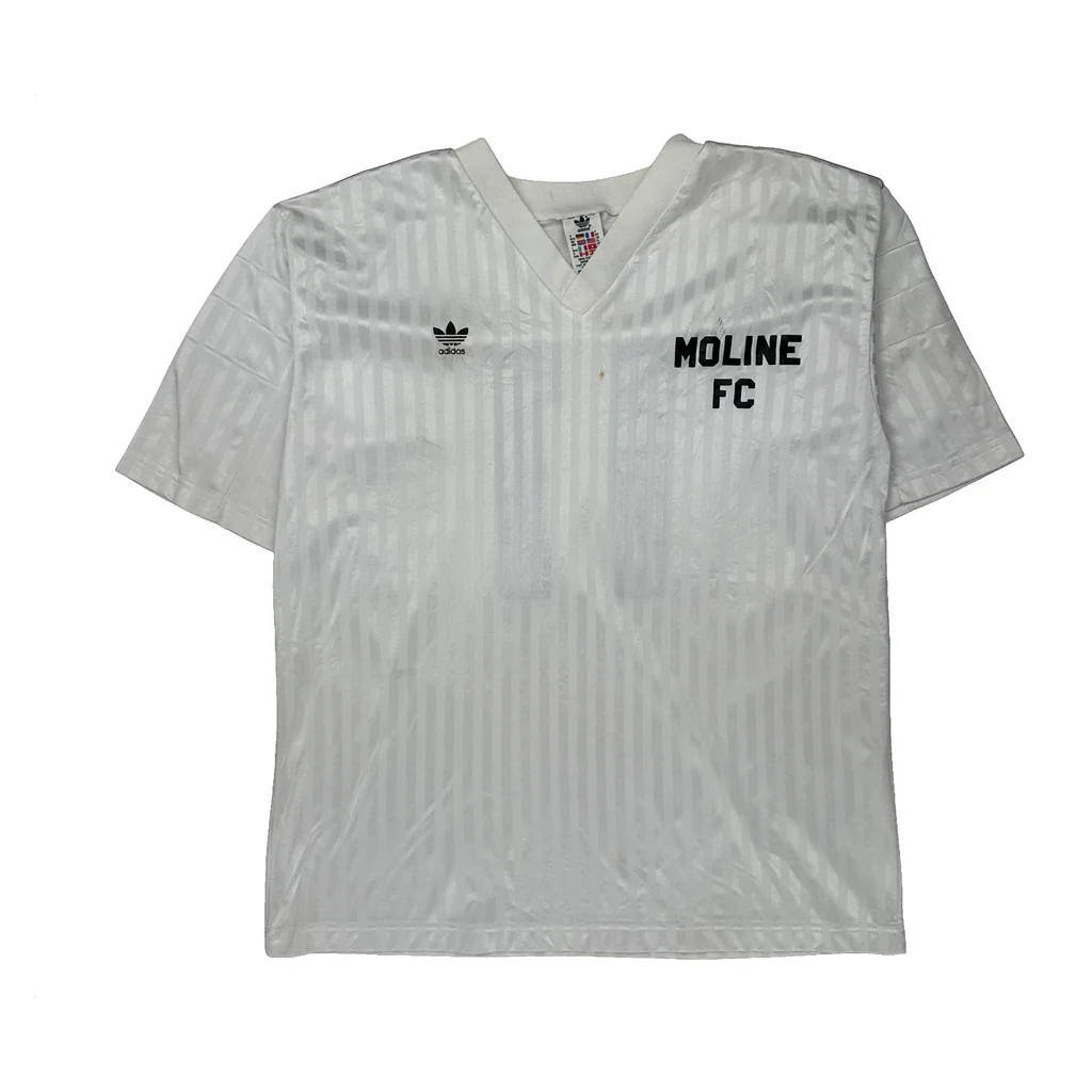 Moline Fc Adidas 2020-21 Away Football Shirt - XL White Polyester