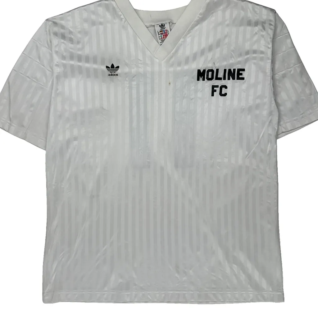 Moline Fc Adidas 2020-21 Away Football Shirt - XL White Polyester - Image 5