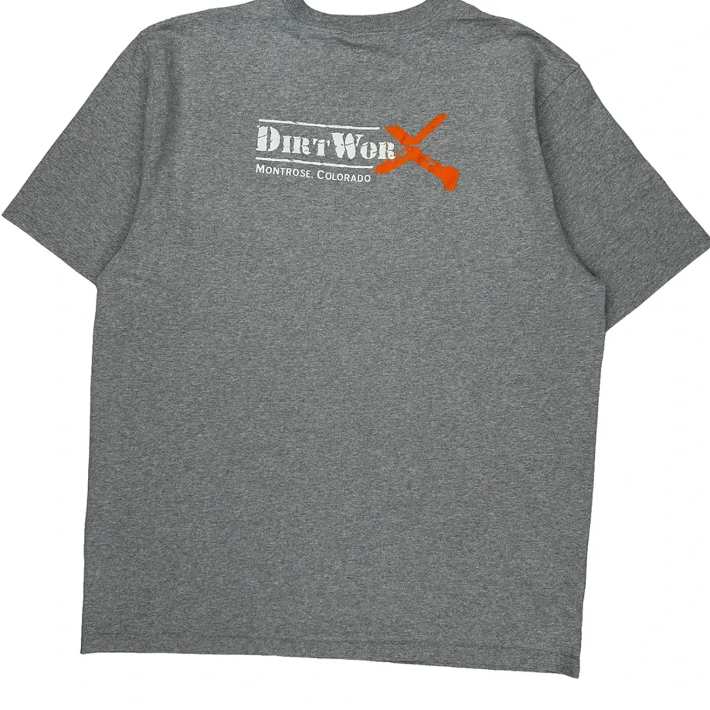 Montrose, Colorado Carhartt Graphic T-Shirt - Large Gray Cotton - Image 6