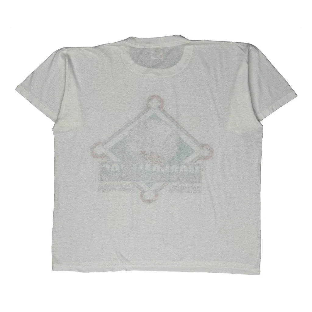 Moonball '95 Watsons Graphic T-Shirt - XL White Cotton Blend - Image 2