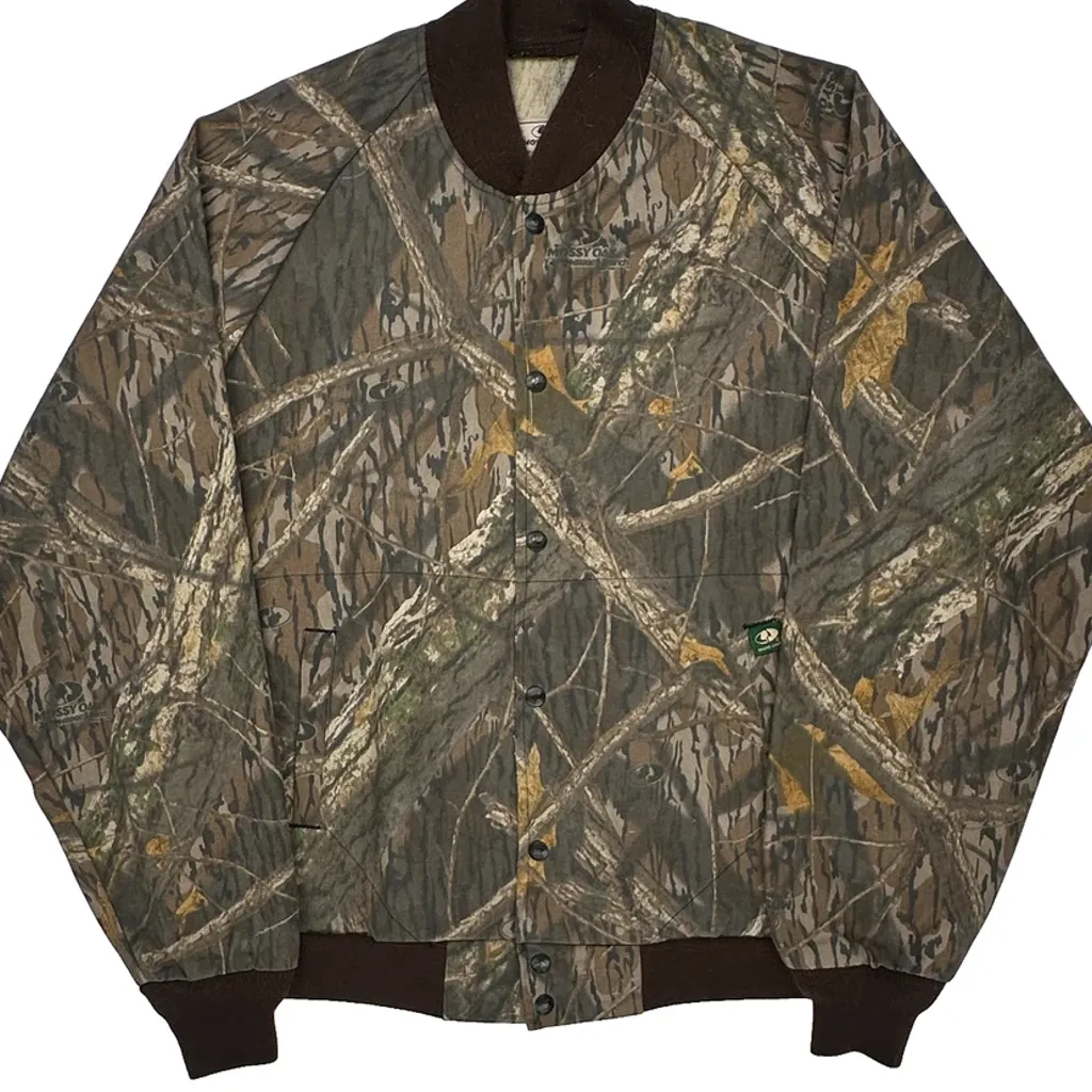 Mossy Oak Camo Bomber Jacket - XL Camo Cotton Blend - Image 4