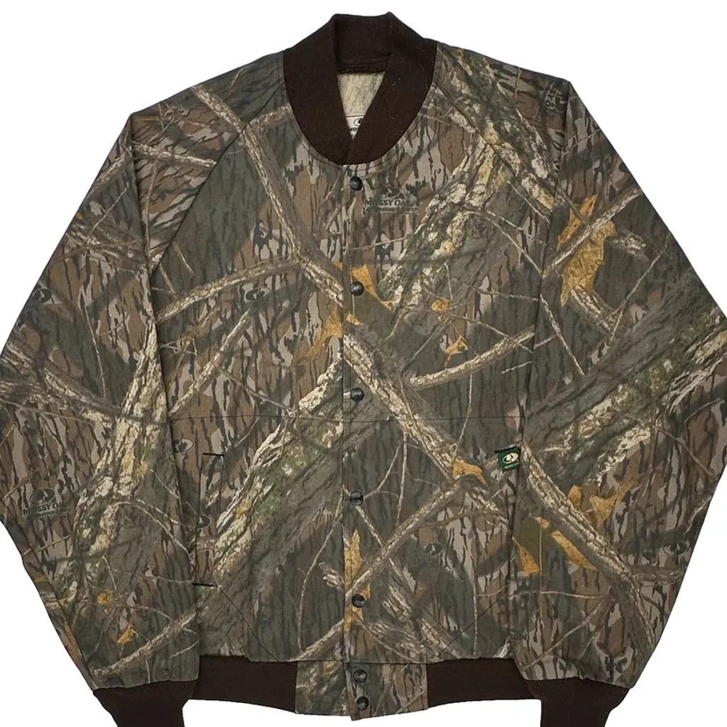 Mossy Oak Camo Bomber Jacket - XL Camo Cotton Blend - Image 5