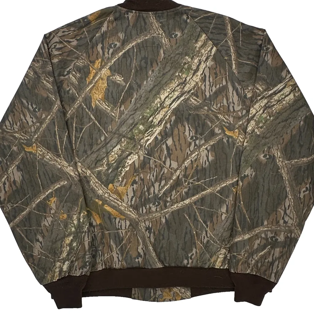 Mossy Oak Camo Bomber Jacket - XL Camo Cotton Blend - Image 6