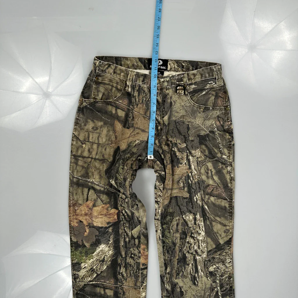 Mossy Oak Camo Cargo Trousers - 30W 30L Camo Cotton - Image 4