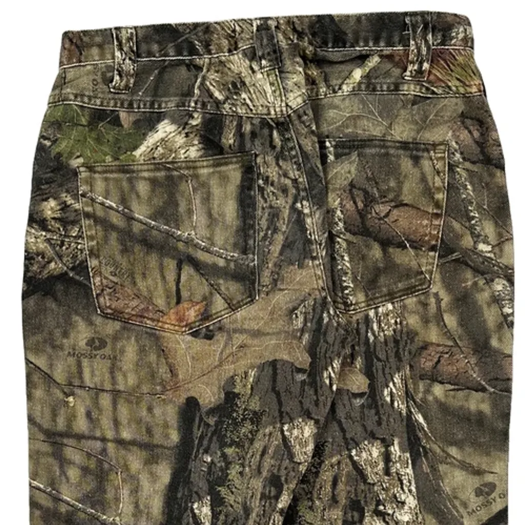 Mossy Oak Camo Cargo Trousers - 30W 30L Camo Cotton - Image 8