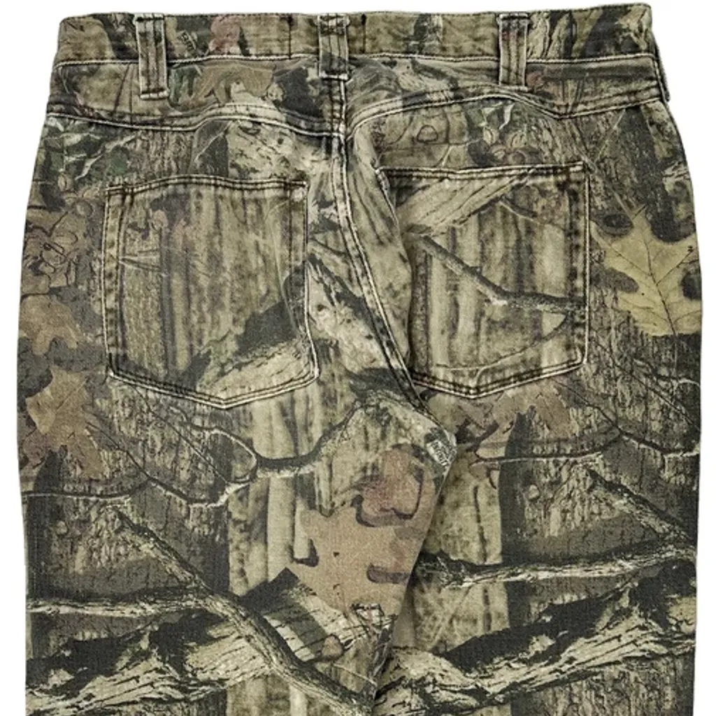 Mossy Oak Cargo Trousers - 34W 28L Camo Cotton - Image 7