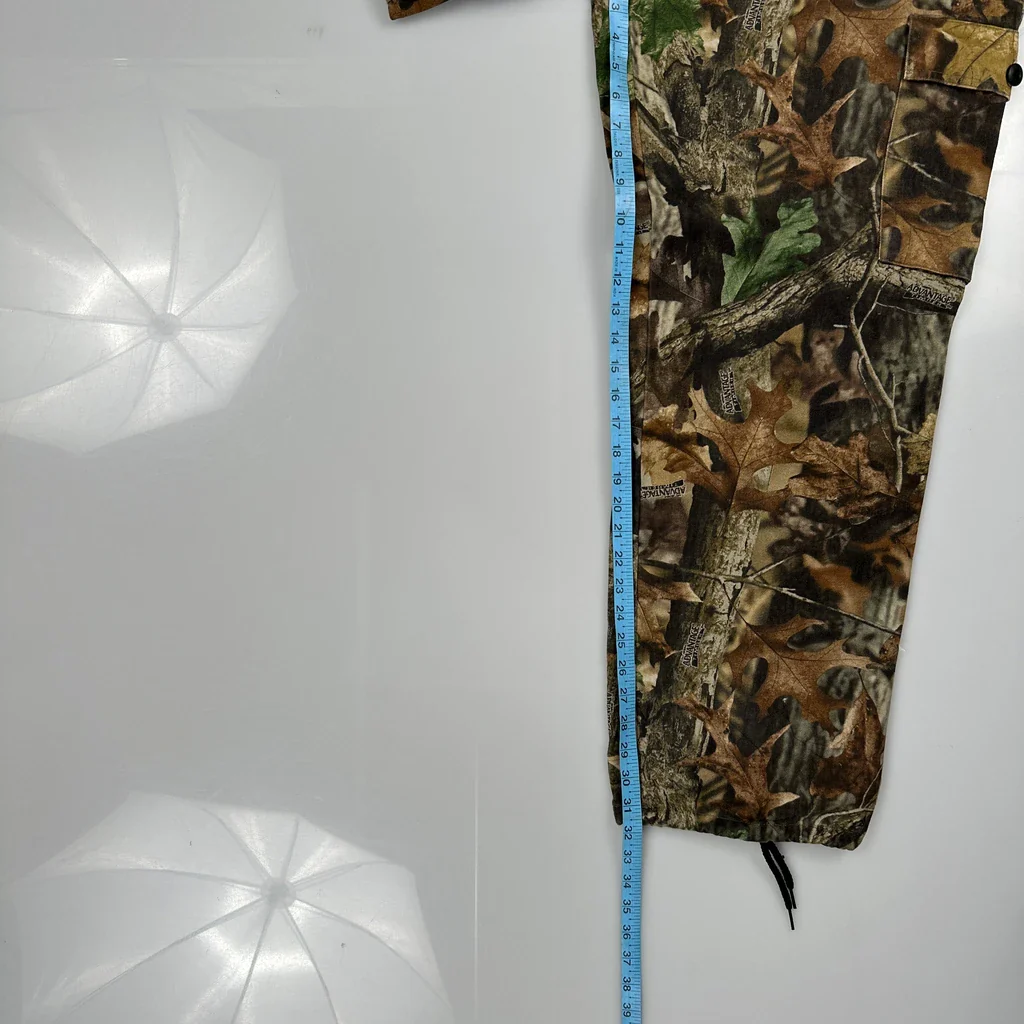 Mossy Oak Camo Cargo Trousers - 34W 31L Camo Cotton - Image 5