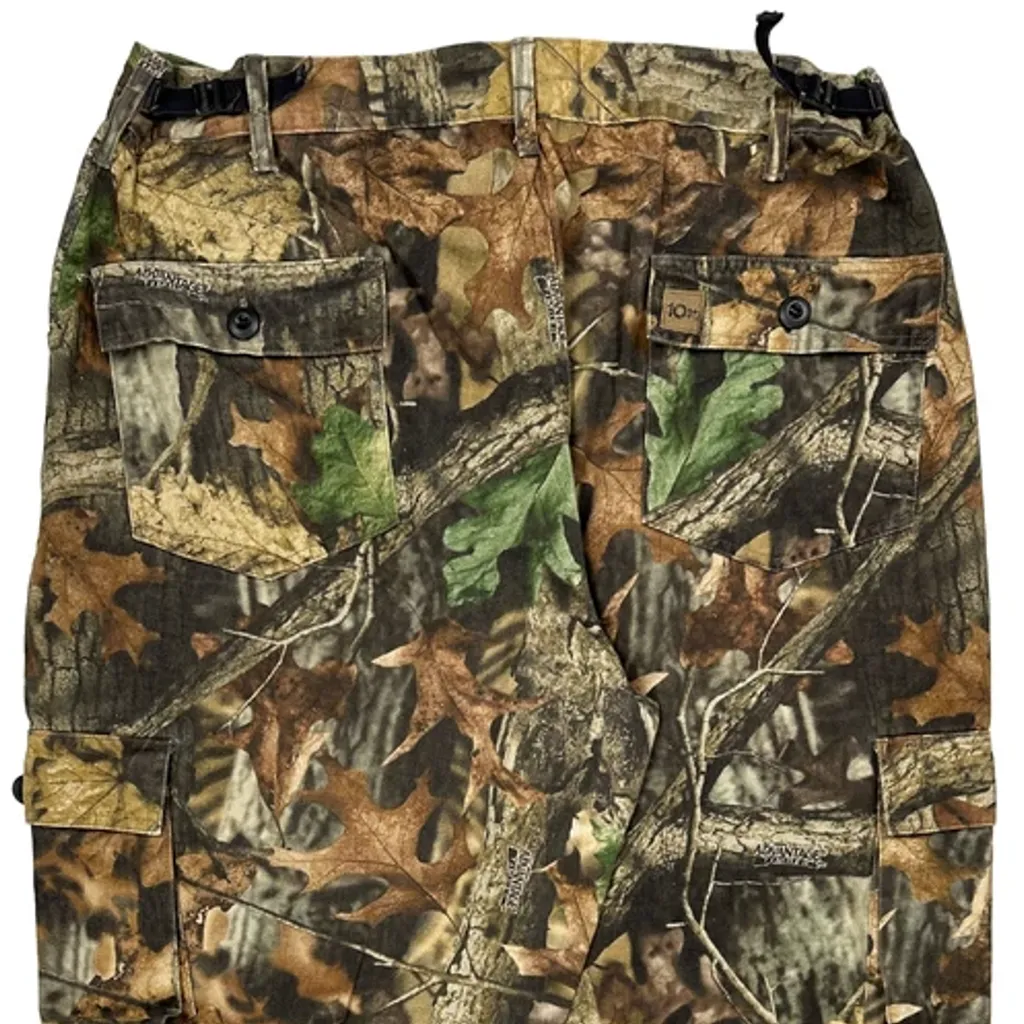 Mossy Oak Camo Cargo Trousers - 34W 31L Camo Cotton - Image 7