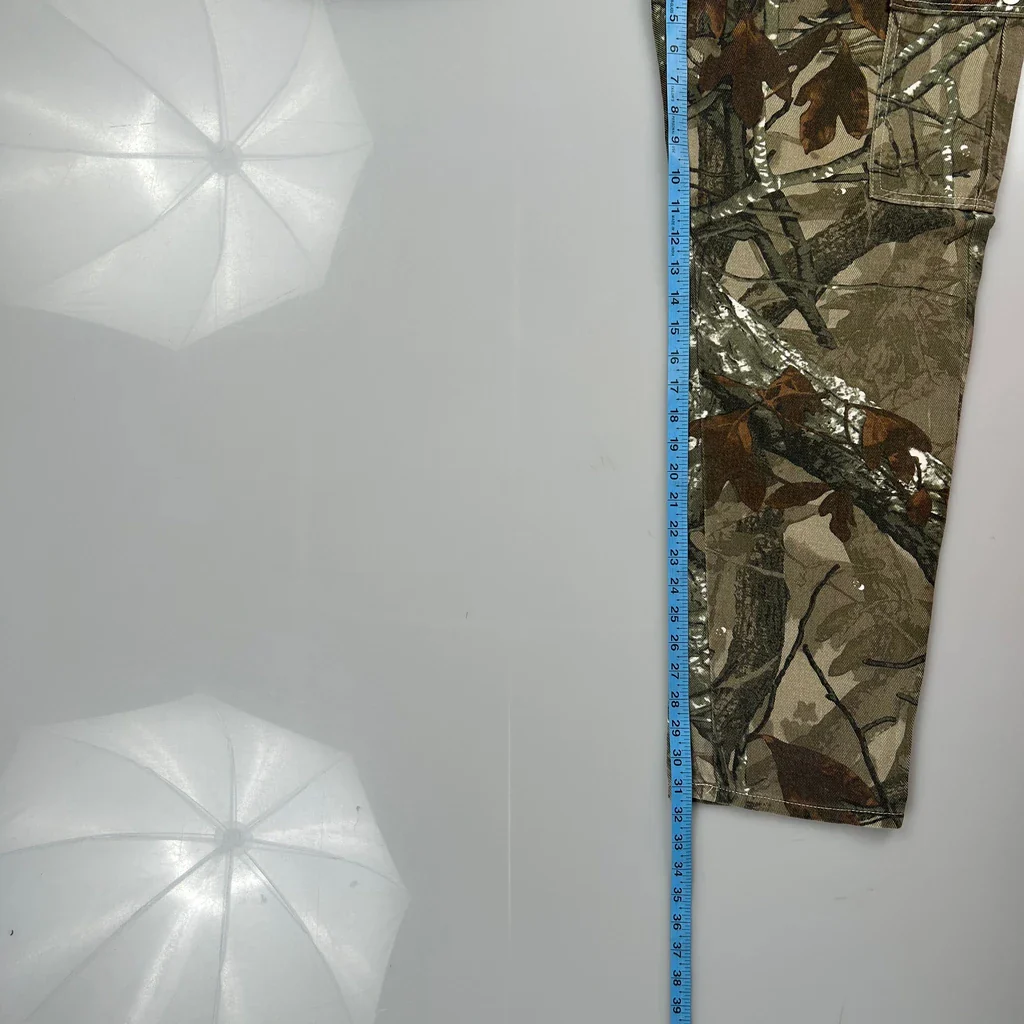 Mossy Oak Cargo Trousers - 35W 31L Camo Cotton - Image 5