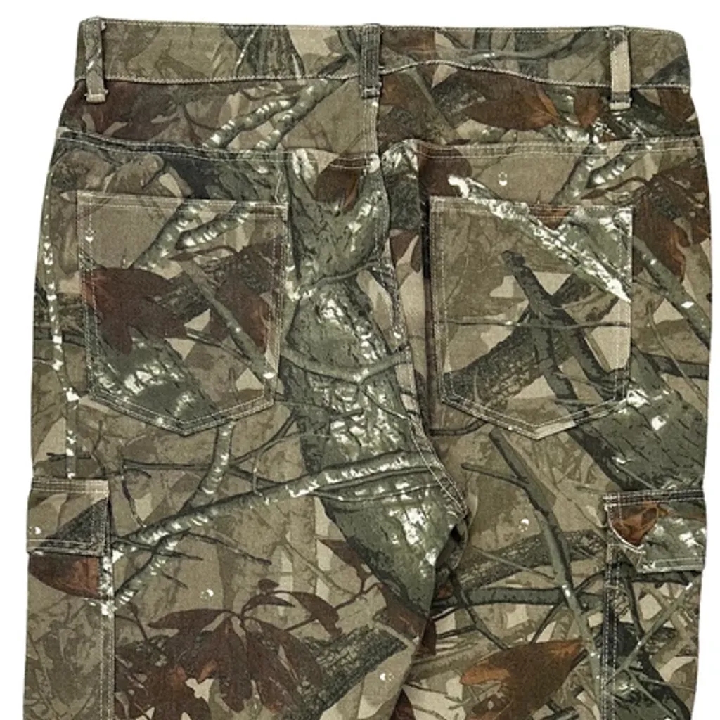 Mossy Oak Cargo Trousers - 35W 31L Camo Cotton - Image 6