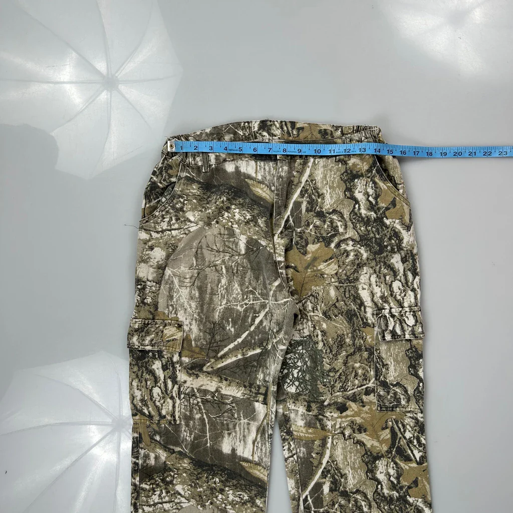 Mossy Oak Cargo Trousers - 28W UK 8 Camo Cotton - Image 3