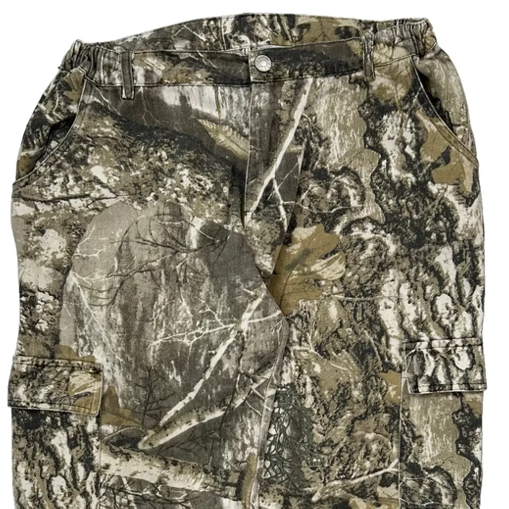 Mossy Oak Cargo Trousers - 28W UK 8 Camo Cotton - Image 7