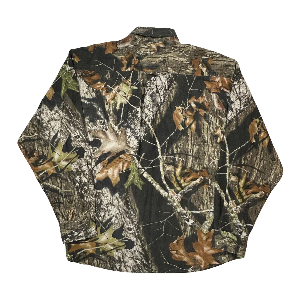 Mossy Oak Flannel Shirt - XL Camo Cotton - Image 2