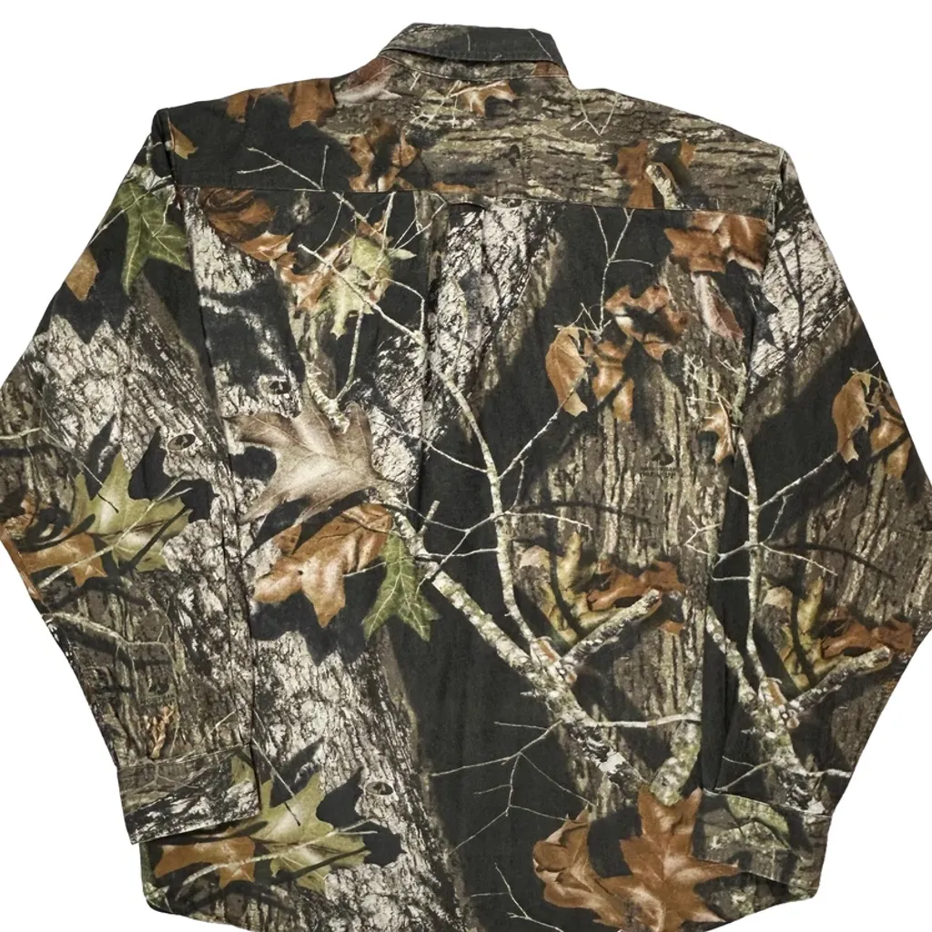 Mossy Oak Flannel Shirt - XL Camo Cotton - Image 6
