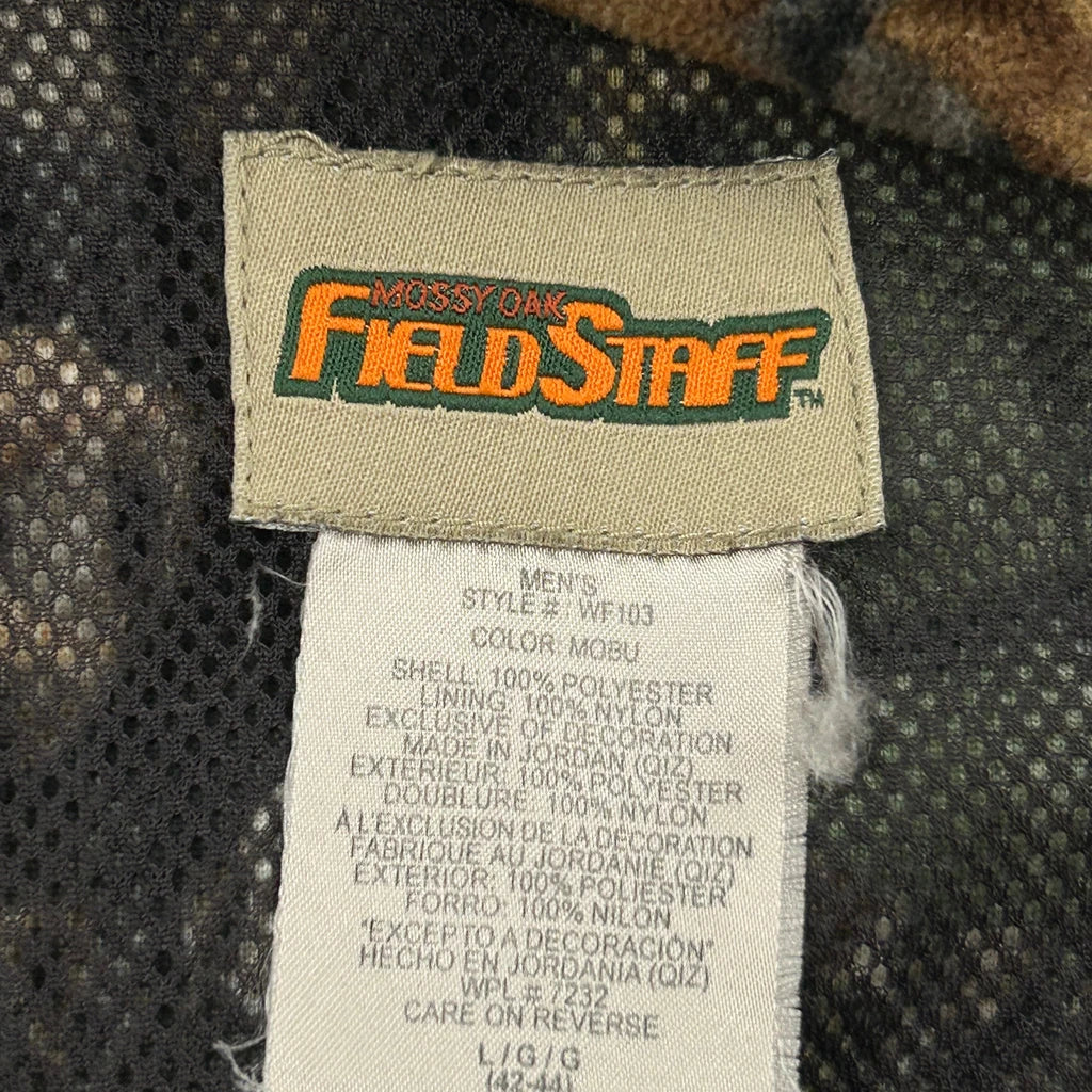 Mossy Oak Camo Fleece Jacket - Large Camo Polyester - Image 3