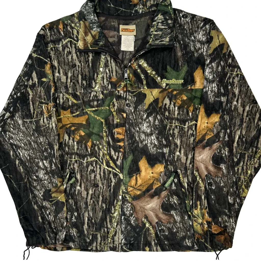 Mossy Oak Camo Fleece Jacket - Large Camo Polyester - Image 5