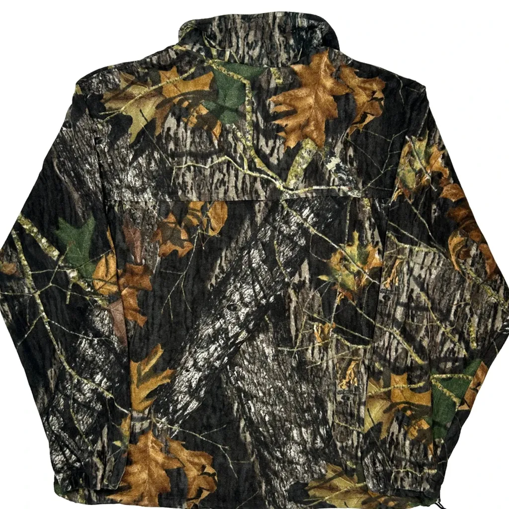 Mossy Oak Camo Fleece Jacket - Large Camo Polyester - Image 7