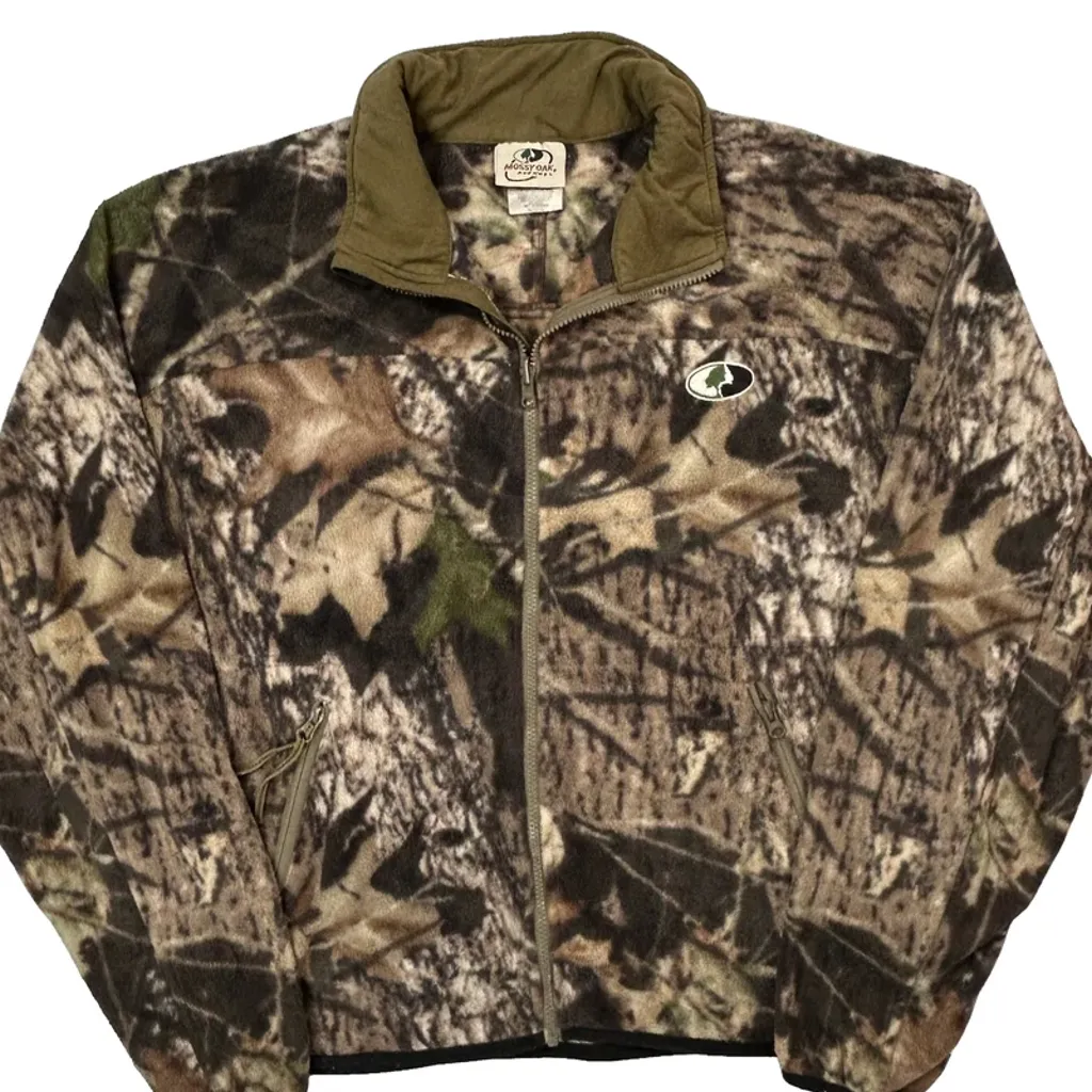Mossy Oak Fleece Jacket - XL Camo Polyester - Image 5