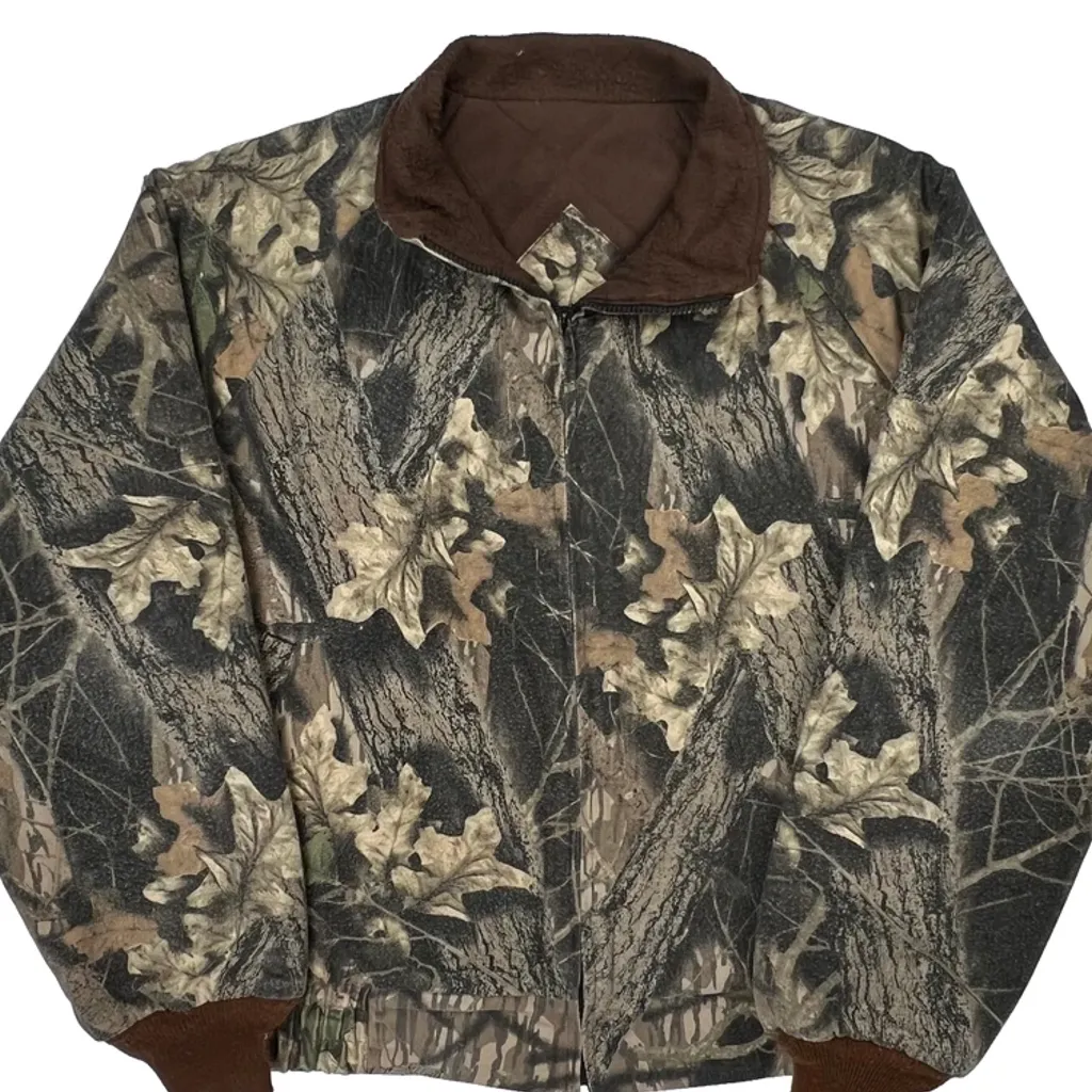 Mossy Oak Camo Jacket - Large Camo Cotton Blend - Image 6