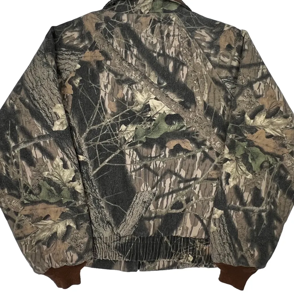 Mossy Oak Camo Jacket - Large Camo Cotton Blend - Image 8