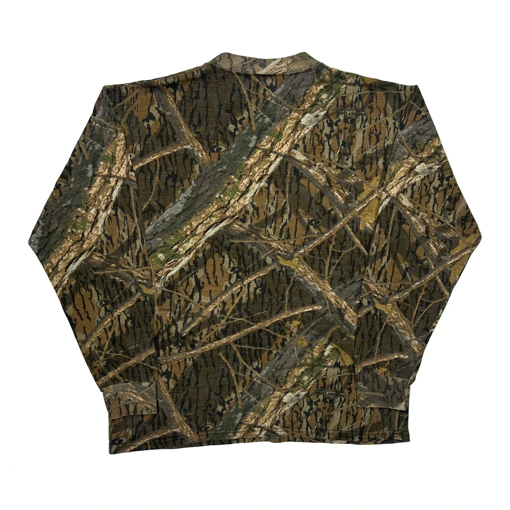 Mossy Oak Long Sleeve T-Shirt - Large Camo Polyester - Image 2