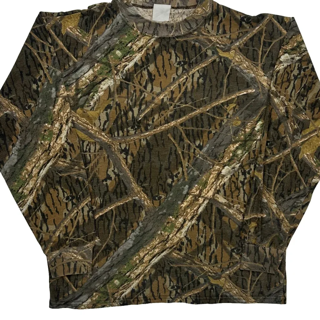 Mossy Oak Long Sleeve T-Shirt - Large Camo Polyester - Image 5