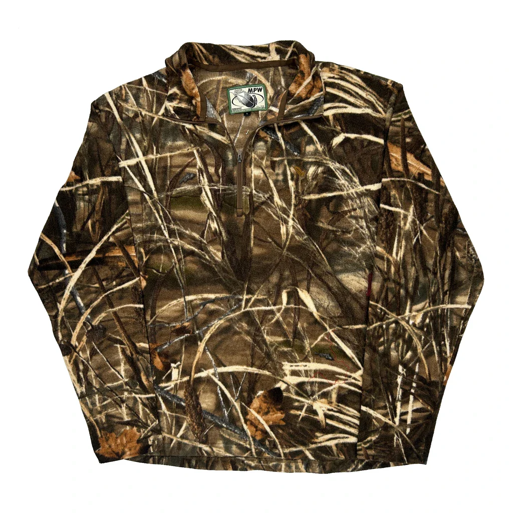 Mossy Oak Camo Long Sleeve T-Shirt - Large Camo Polyester