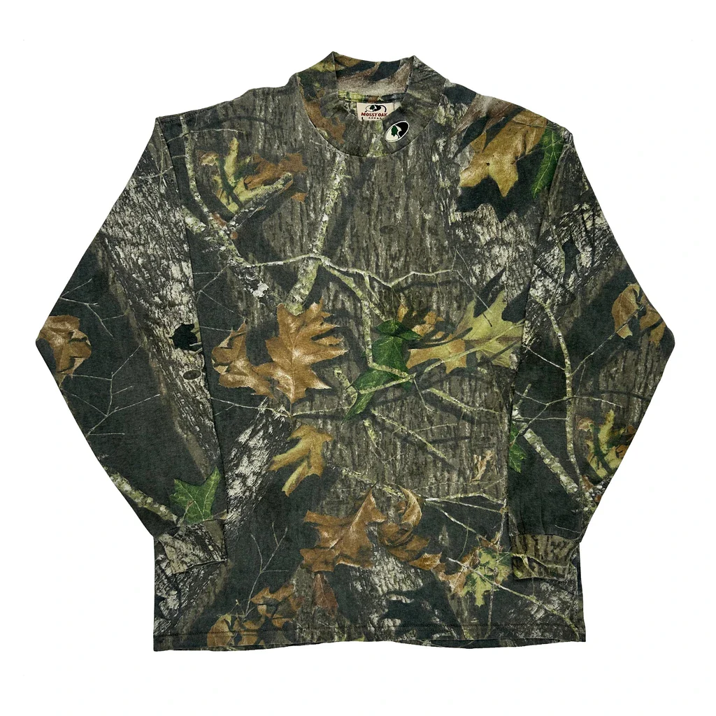 Mossy Oak Long Sleeve T-Shirt - XL Camo Cotton