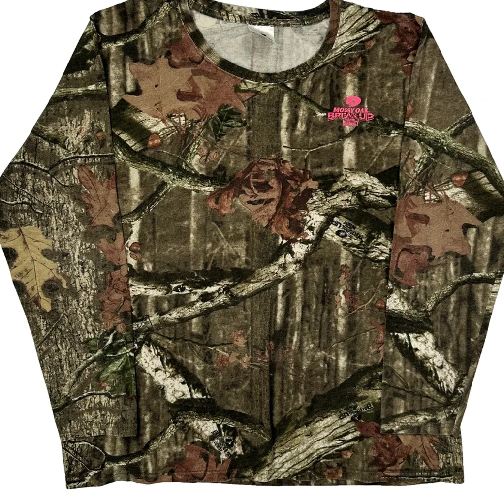 Mossy Oak Camo Long Sleeve T-Shirt - XL Camo Cotton - Image 5