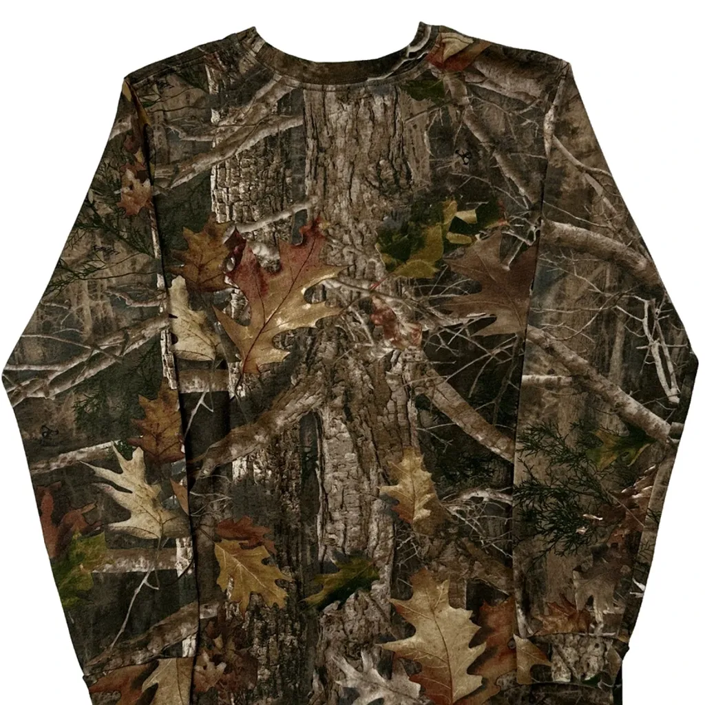 Mossy Oak Camo Long Sleeve T-Shirt - XS Camo Cotton - Image 6