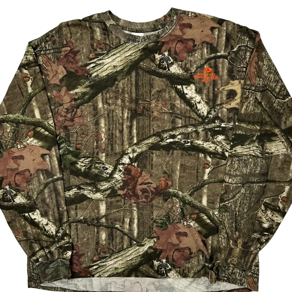 Mossy Oak Camo Long Sleeve T-Shirt - 2XL Camo Cotton - Image 5