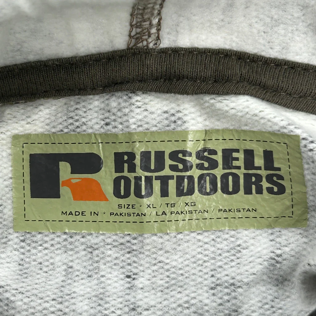 Mossy Oak Russell Outdoors Hoodie - XL Camo Cotton Blend - Image 3
