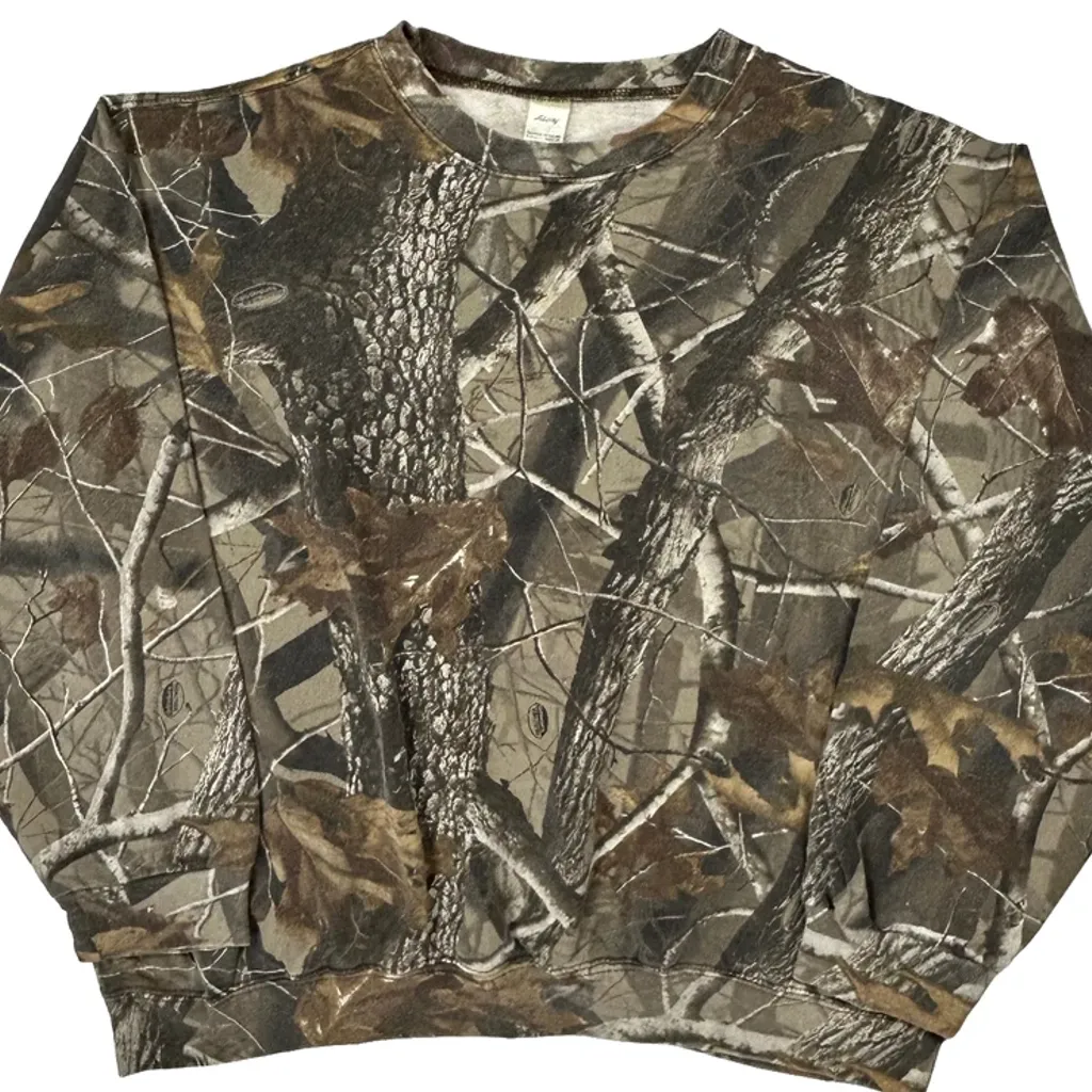 Mossy Oak Sweatshirt - XL Camo Cotton Blend - Image 5