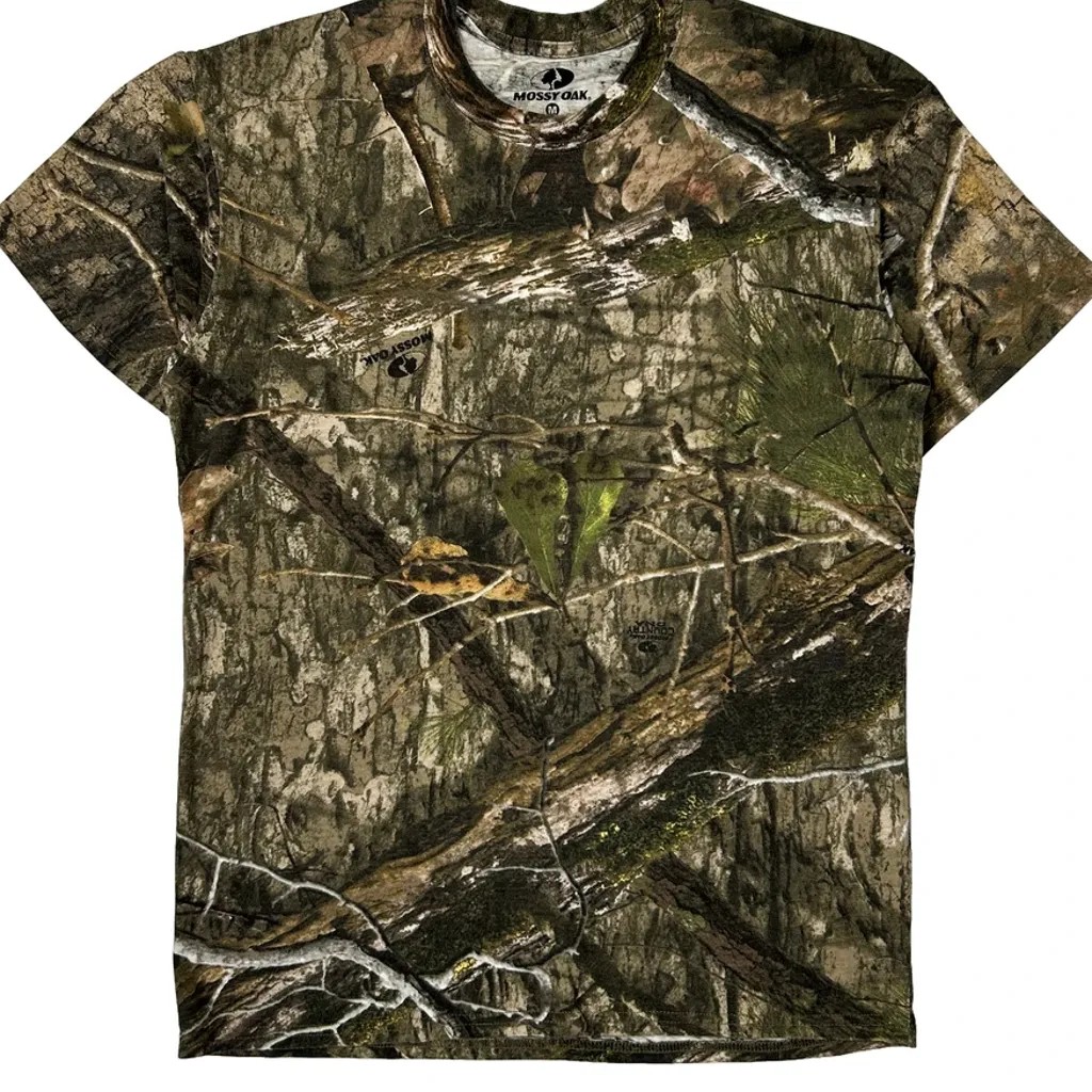Mossy Oak T-Shirt - Medium Camo Cotton Blend - Image 4
