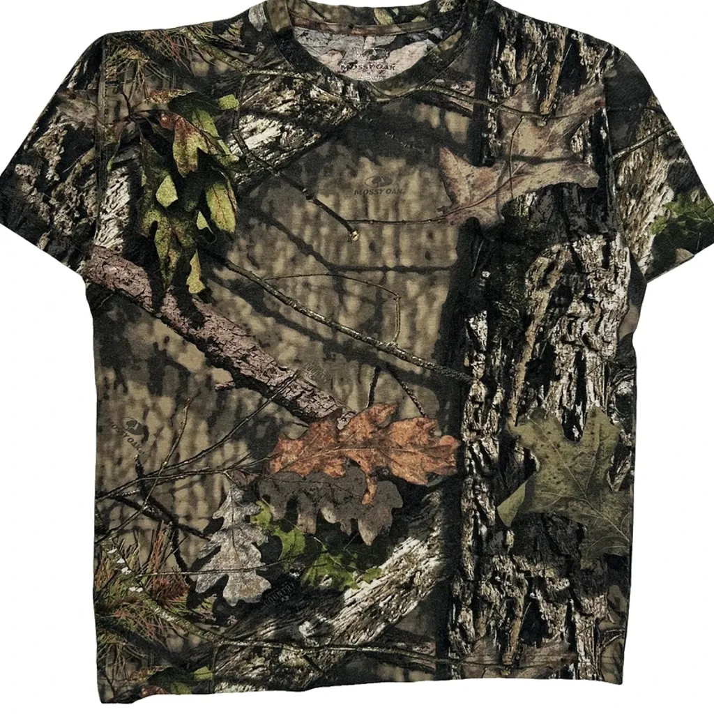 Mossy Oak T-Shirt - Medium Camo Cotton Blend - Image 4