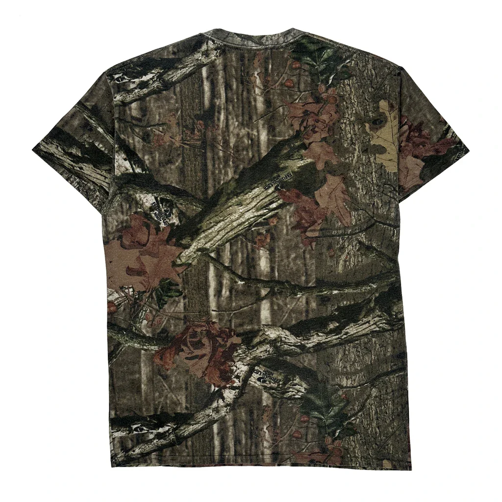 Mossy Oak Camo T-Shirt - Medium Camo Cotton - Image 2