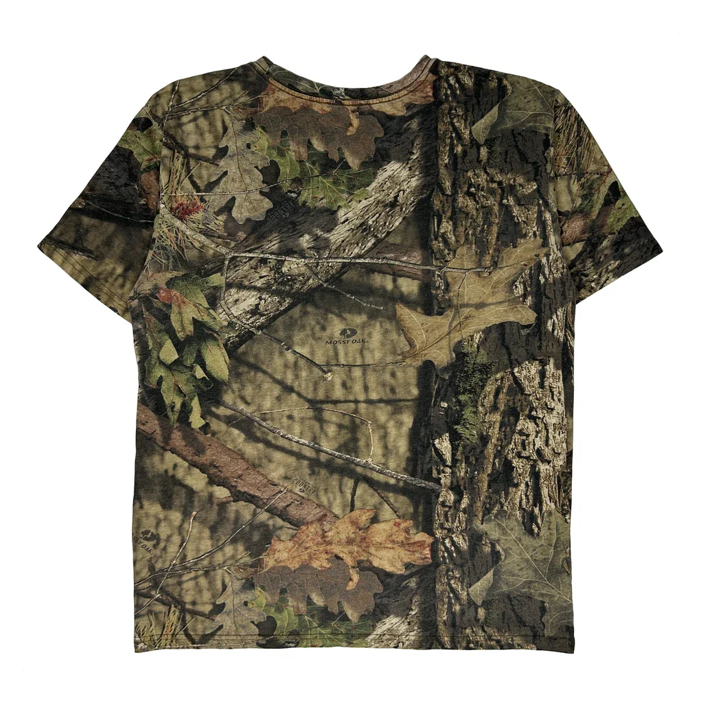 Mossy Oak Camo T-Shirt - Large Green Cotton - Image 2